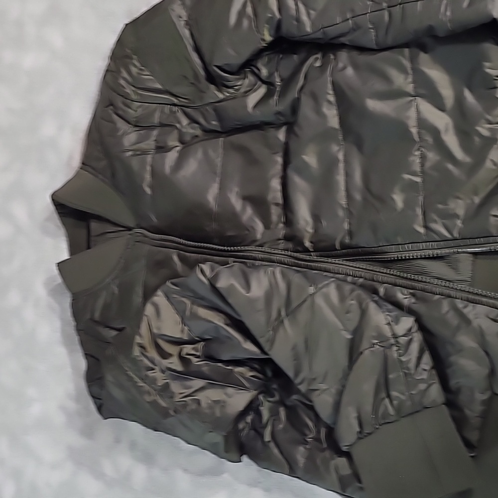 Down jacket, olive green